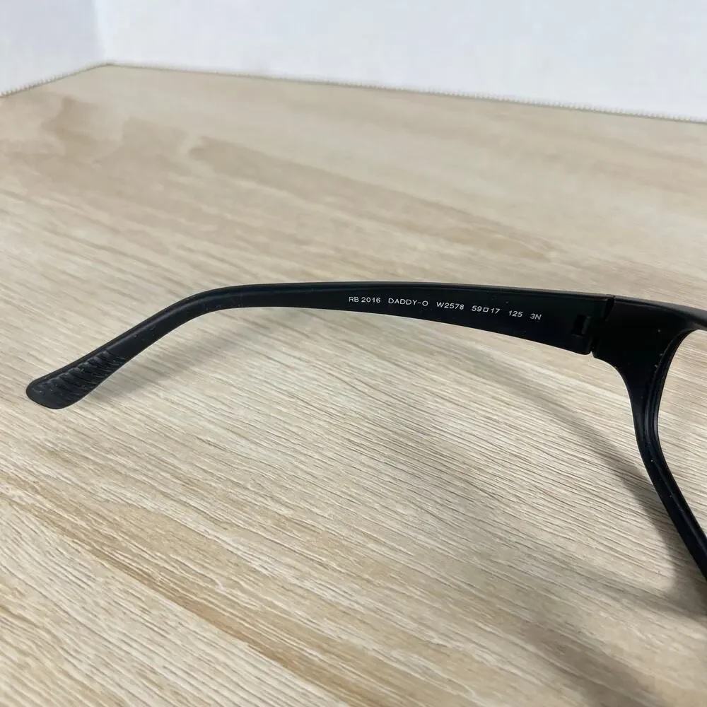 Ray-Ban RB2016 Daddy-O W2578 Sunglasses Matte Black Rubber FRAMES 59-17-125